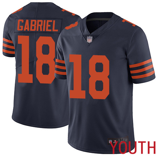 Chicago Bears Limited Navy Blue Youth Taylor Gabriel Jersey NFL Football #18 Rush Vapor Untouchable